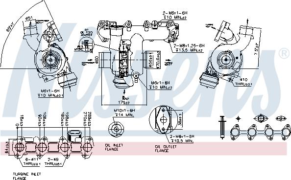 Nissens 93082 - Турбина, компрессор parts5.com