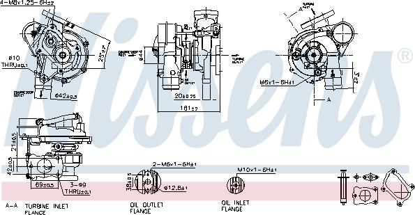 Nissens 93070 - Турбина, компрессор parts5.com