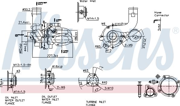 Nissens 93169 - Турбина, компрессор parts5.com