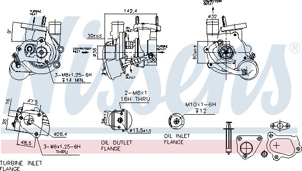 Nissens 93134 - Турбина, компрессор parts5.com