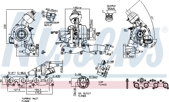 Nissens 93126 - Турбина, компрессор parts5.com