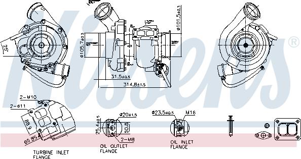 Nissens 93339 - Турбина, компрессор parts5.com