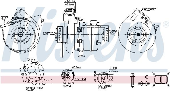 Nissens 93338 - Турбина, компрессор parts5.com