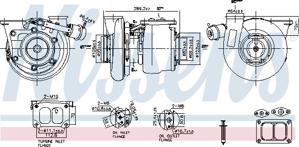 Nissens 93332 - Турбина, компрессор parts5.com