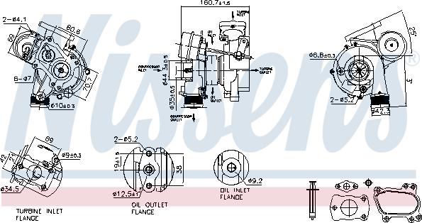 Nissens 93256 - Турбина, компрессор parts5.com