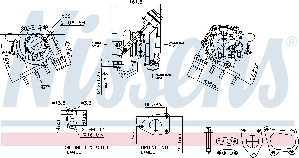 Nissens 93233 - Турбина, компрессор parts5.com