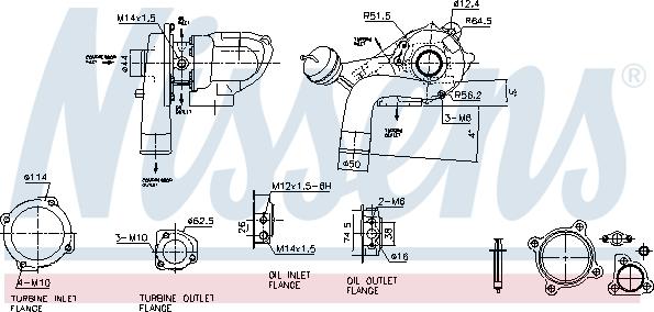 Nissens 93221 - Турбина, компрессор parts5.com