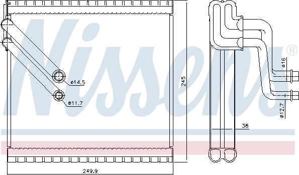 Nissens 92409 - Испаритель, кондиционер parts5.com