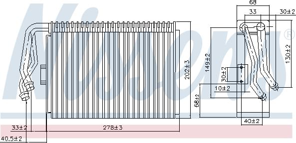 Nissens 92097 - Испаритель, кондиционер parts5.com