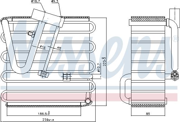 Nissens 92022 - Испаритель, кондиционер parts5.com