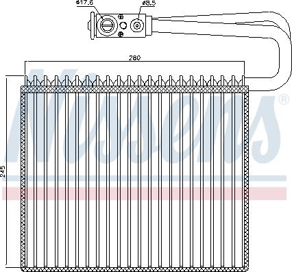 Nissens 92191 - Испаритель, кондиционер parts5.com