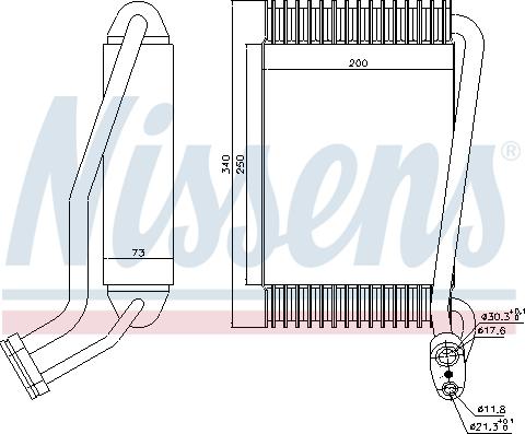 Nissens 92144 - Испаритель, кондиционер parts5.com