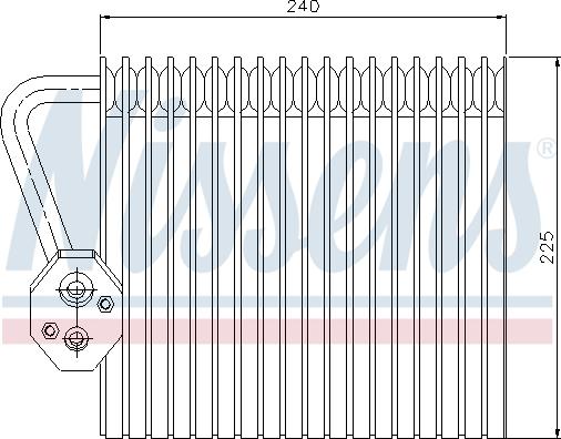 Nissens 92167 - Испаритель, кондиционер parts5.com