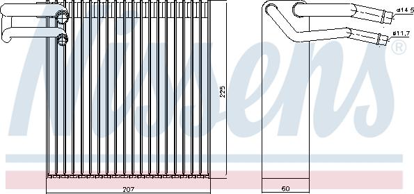 Nissens 92188 - Испаритель, кондиционер parts5.com