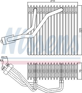 Nissens 92176 - Испаритель, кондиционер parts5.com