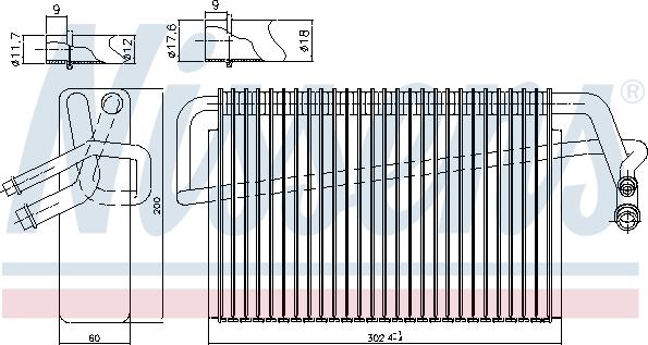 Nissens 92344 - Испаритель, кондиционер parts5.com