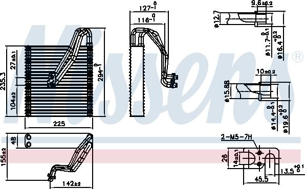 Nissens 92363 - Испаритель, кондиционер parts5.com