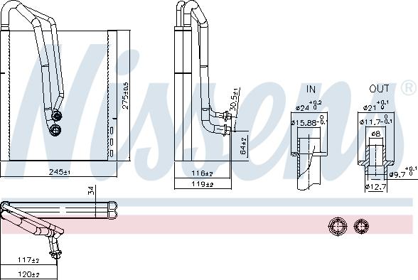 Nissens 92305 - Испаритель, кондиционер parts5.com