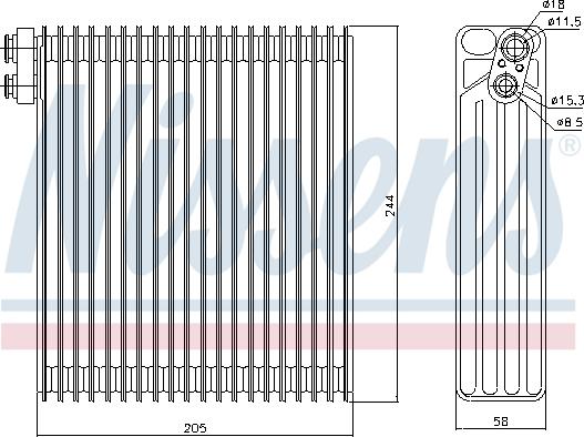 Nissens 92302 - Испаритель, кондиционер parts5.com