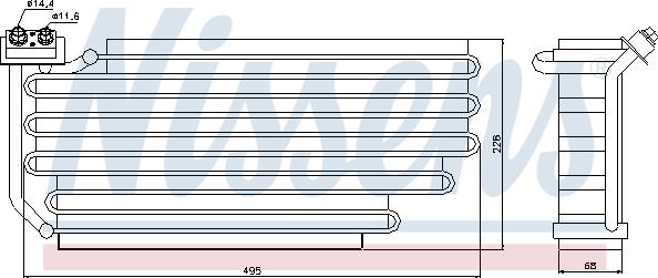 Nissens 92290 - Испаритель, кондиционер parts5.com