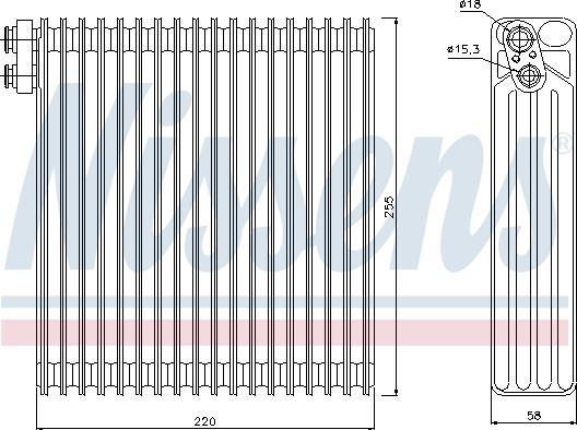 Nissens 92283 - Испаритель, кондиционер parts5.com