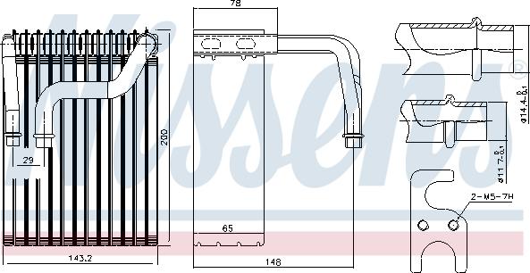 Nissens 92237 - Испаритель, кондиционер parts5.com