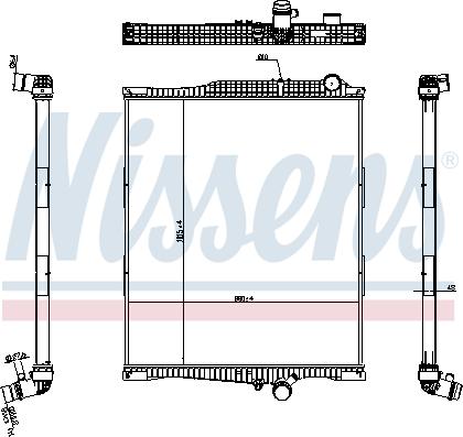 Nissens 654790 - Радиатор, охлаждение двигателя parts5.com