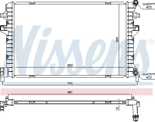 Nissens 65306 - Радиатор, охлаждение двигателя parts5.com