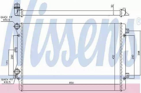 Nissens 65279 - Радиатор, охлаждение двигателя parts5.com