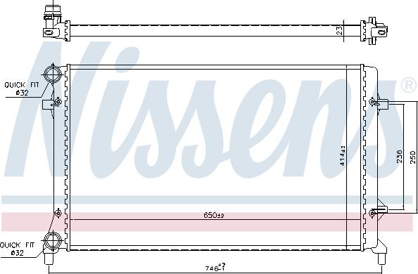 Nissens 65277 - Радиатор, охлаждение двигателя parts5.com