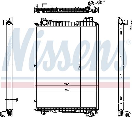 Nissens 606321 - Радиатор, охлаждение двигателя parts5.com