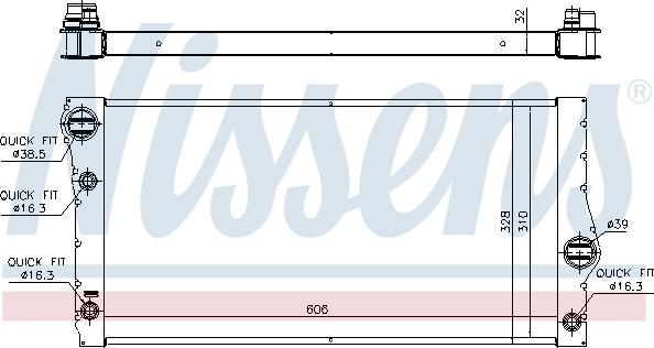 Nissens 60775 - Радиатор, охлаждение двигателя parts5.com