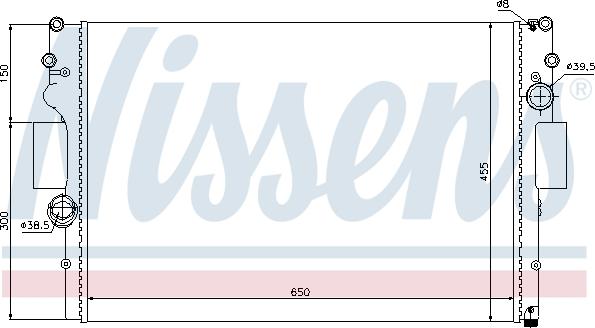 Nissens 61981 - Радиатор, охлаждение двигателя parts5.com