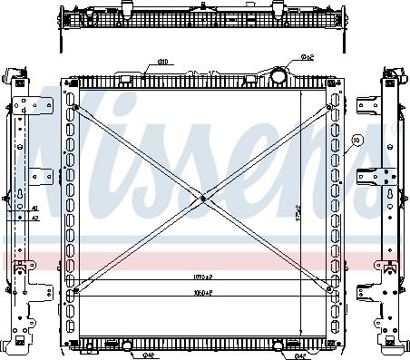 Nissens 61449 - Радиатор, охлаждение двигателя parts5.com