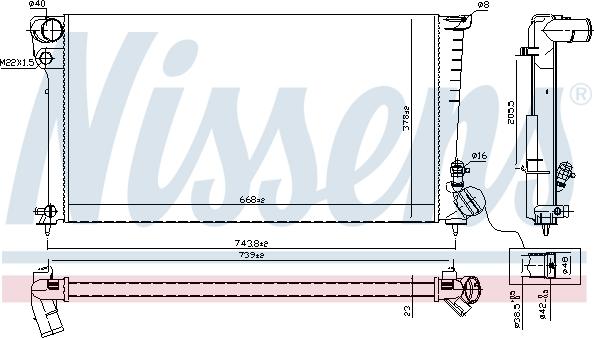 Nissens 61315 - Радиатор, охлаждение двигателя parts5.com