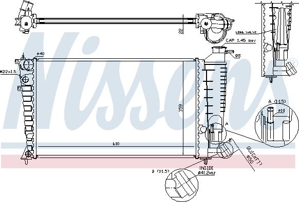 Nissens 61379 - Радиатор, охлаждение двигателя parts5.com