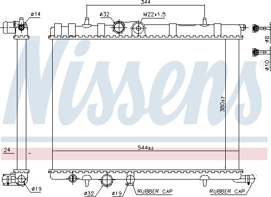 Nissens 63502 - Радиатор, охлаждение двигателя parts5.com