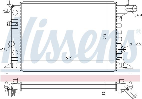 Nissens 630681 - Радиатор, охлаждение двигателя parts5.com