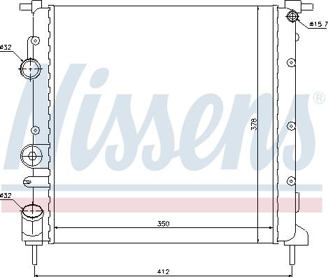 Nissens 638271 - Радиатор, охлаждение двигателя parts5.com