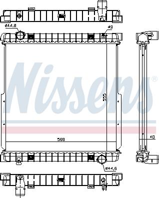 Nissens 63333 - Радиатор, охлаждение двигателя parts5.com