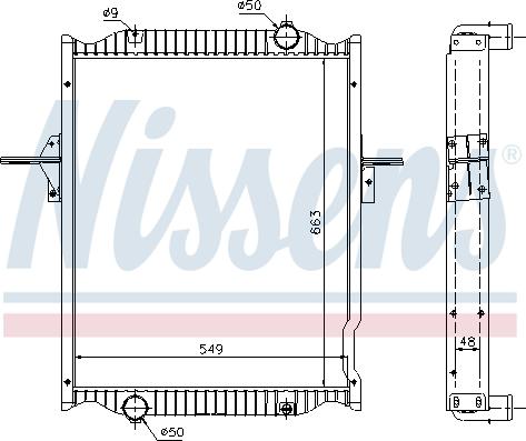 Nissens 63781A - Радиатор, охлаждение двигателя parts5.com