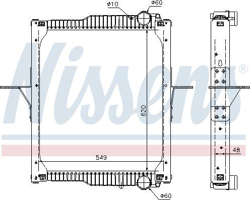 Nissens 63783 - Радиатор, охлаждение двигателя parts5.com