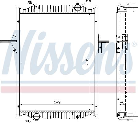 Nissens 63782A - Радиатор, охлаждение двигателя parts5.com