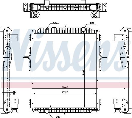 Nissens 637878 - Радиатор, охлаждение двигателя parts5.com