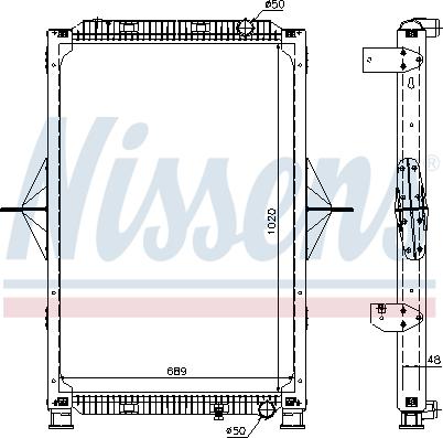 Nissens 63778A - Радиатор, охлаждение двигателя parts5.com