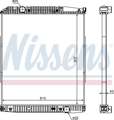 Nissens 626530 - Радиатор, охлаждение двигателя parts5.com