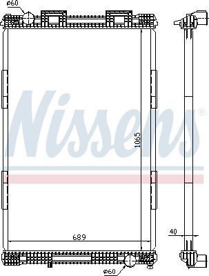 Nissens 628720 - Радиатор, охлаждение двигателя parts5.com