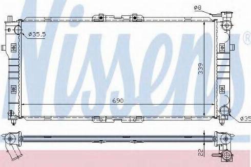 Nissens 62392 - Радиатор, охлаждение двигателя parts5.com