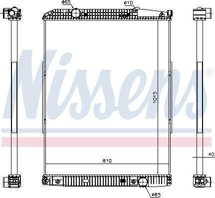 Nissens 627910 - Радиатор, охлаждение двигателя parts5.com