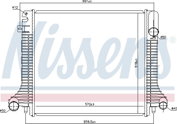 Nissens 62798 - Радиатор, охлаждение двигателя parts5.com